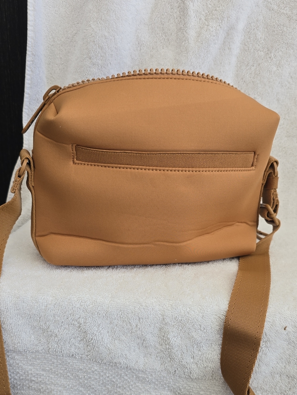 Dagne Dover Caramel Tan Crossbody Bag with Adjustable Strap - Picture 4 of 11
